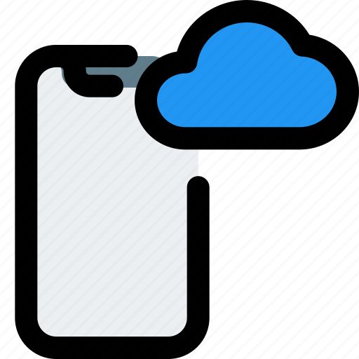 Smartphone, cloud, mobile, storage icon - Download on Iconfinder