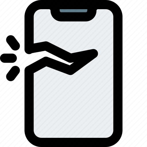 Smartphone, cracked, mobile, device icon - Download on Iconfinder