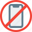smartphone, forbidden, mobile, communication 