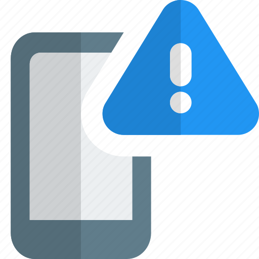 Mobile, warning, smartphone, danger icon - Download on Iconfinder
