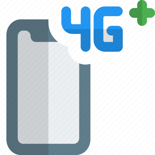 Smartphone, mobile, 4g plus, network icon - Download on Iconfinder