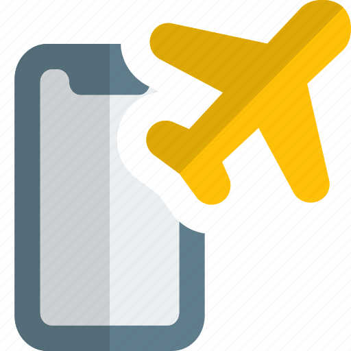 Smartphone, airplane, mobile, communication icon - Download on Iconfinder