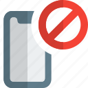 smartphone, forbidden, prohibited, mobile