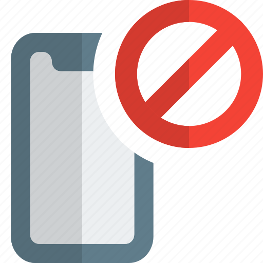 Smartphone, forbidden, prohibited, mobile icon - Download on Iconfinder