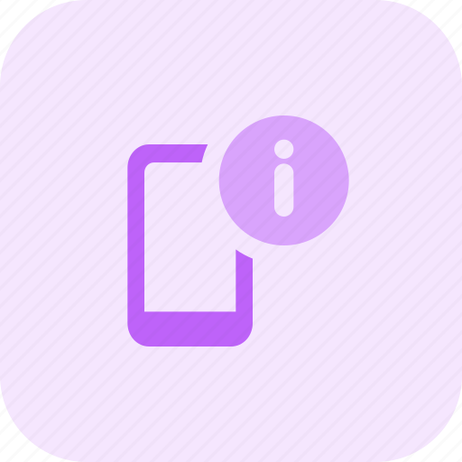 Mobile, info, smartphone, technology icon - Download on Iconfinder