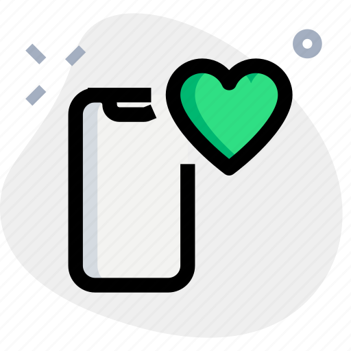 Smartphone, heart, mobile, action icon - Download on Iconfinder