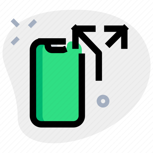 Smartphone, split, call, mobile, action icon - Download on Iconfinder