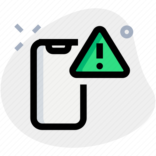 Smartphone, warning, mobile, action icon - Download on Iconfinder