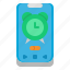 clock, alarm, application, time, smartphone 
