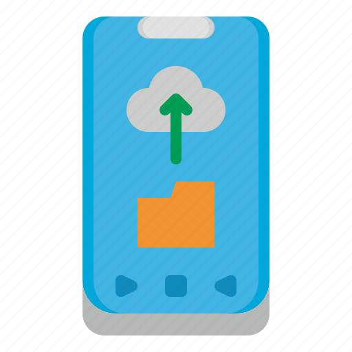 Cloud, uplode, file, folder, mobile icon - Download on Iconfinder