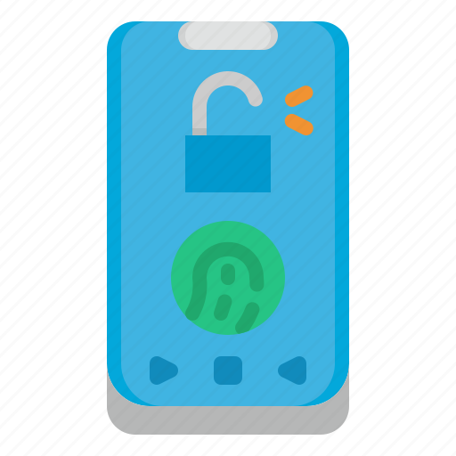 Login, finger, print, security, smartphone icon - Download on Iconfinder