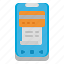 payment, mobile, credit, card, receipt