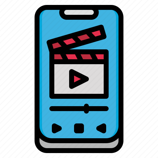 Movie, application, entertainment, mobile, phone icon - Download on Iconfinder