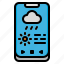 weather, application, rain, cloud, smartphone 