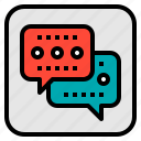 box, bubble, chat, communication, message