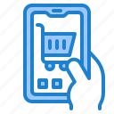 mobilephone, smartphone, application, cart, shopping
