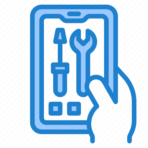Mobilephone, smartphone, application, wrench, tool icon - Download on Iconfinder