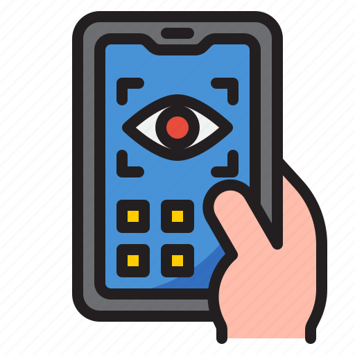 Mobilephone, smartphone, application, eye, vision icon - Download on Iconfinder