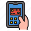 mobilephone, smartphone, application, hand, credit, card 