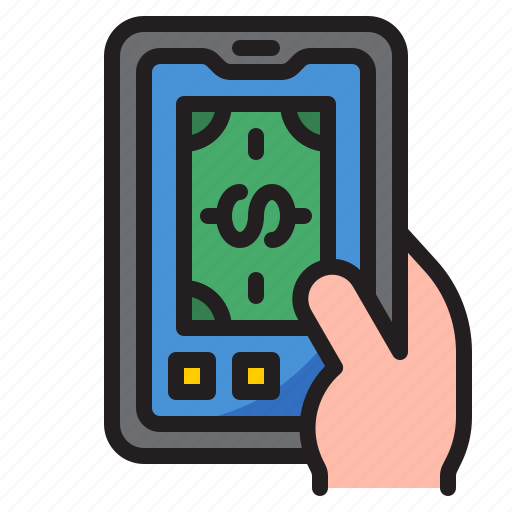 Mobilephone, smartphone, application, money, finance icon - Download on Iconfinder