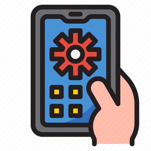 Mobilephone, smartphone, application, setting, gear icon - Download on Iconfinder