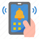 mobilephone, smartphone, application, bell, notification