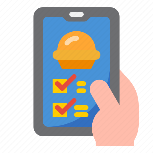 Mobilephone, smartphone, application, delivery, food icon - Download on Iconfinder