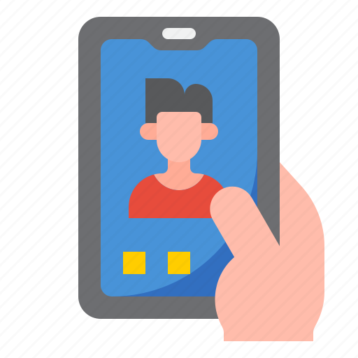 Mobilephone, smartphone, application, hand, man icon - Download on Iconfinder