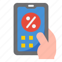 mobilephone, smartphone, application, hand, sale