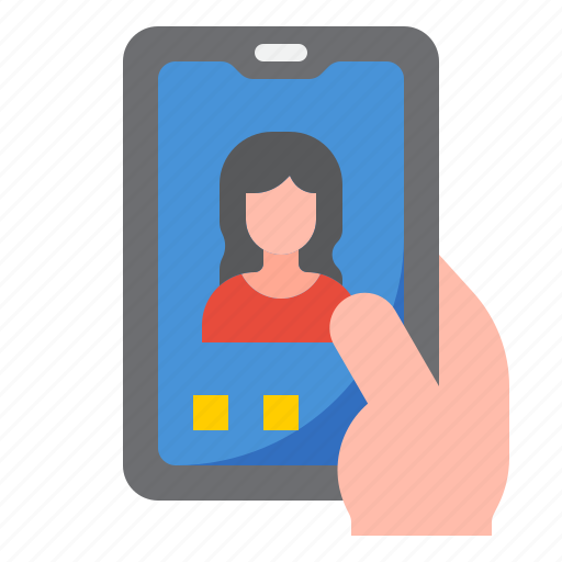 Mobilephone, smartphone, application, hand, woman icon - Download on Iconfinder