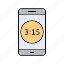 app, display, mobile, time, phone 