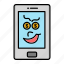 emoji, iphone, laugh, phone, technology 