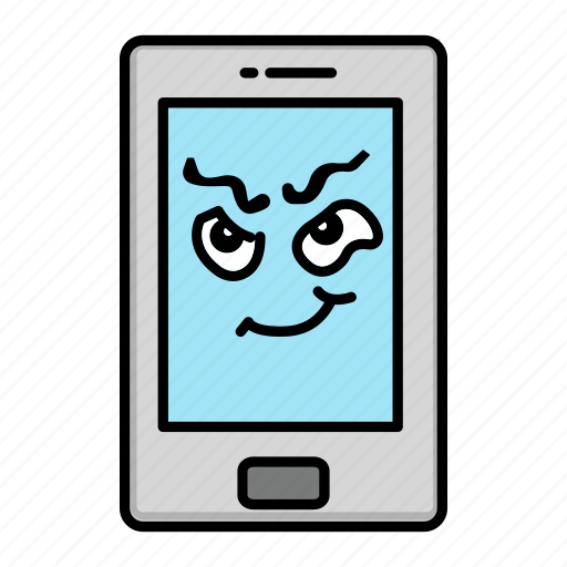 Emoji, iphone, laugh, phone, technology icon - Download on Iconfinder