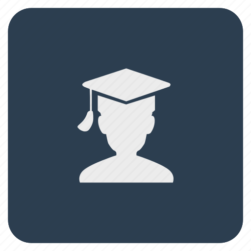 Hat, man, phd, professor, student icon - Download on Iconfinder