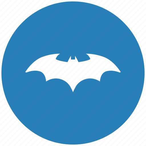 Bat, batman, blue, comics, hero, round icon - Download on Iconfinder