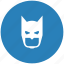 bat, batman, blue, face, mask, round 