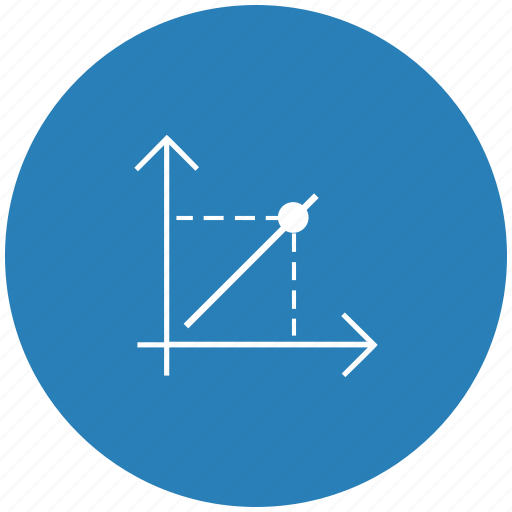 Blue, chart, economics, function, math, round icon - Download on Iconfinder