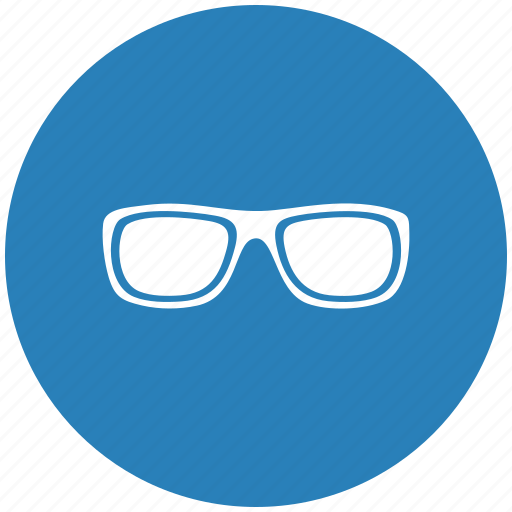 Blue, eye, glasses, round, style, vision icon - Download on Iconfinder
