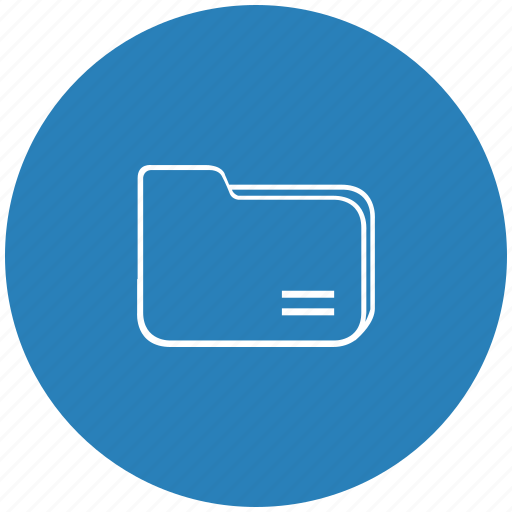 Blue, documents, file, folder, round icon - Download on Iconfinder