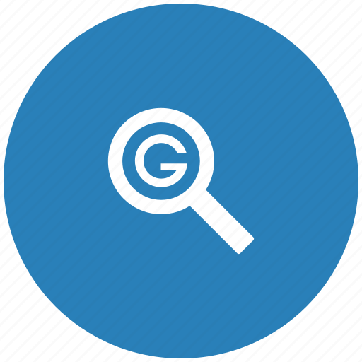 Blue, google, optimization, round, search, seo icon - Download on Iconfinder