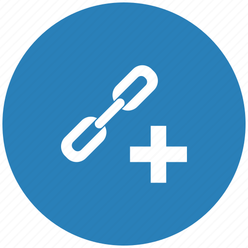 Add, blue, create, function, href, link, seo icon - Download on Iconfinder