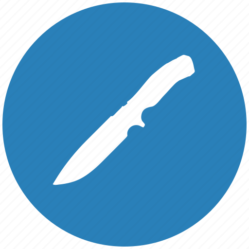 Army, blue, knife, round, tactical, weapon icon - Download on Iconfinder