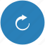 blue, cursor, loading, object, rotate, round, turn 