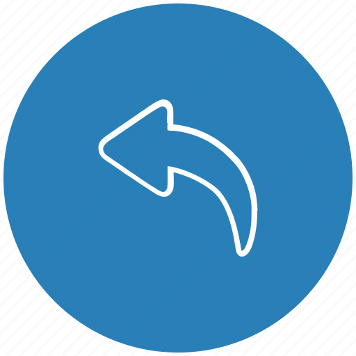 Arrow, back, blue, history, round, undo icon - Download on Iconfinder