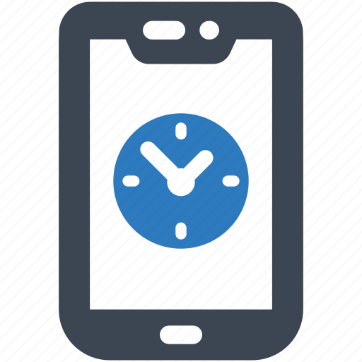 Clock, mobile, time, phone, smartphone, iphone, app icon - Download on Iconfinder