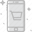 cart, communication, function, mobile, shopping