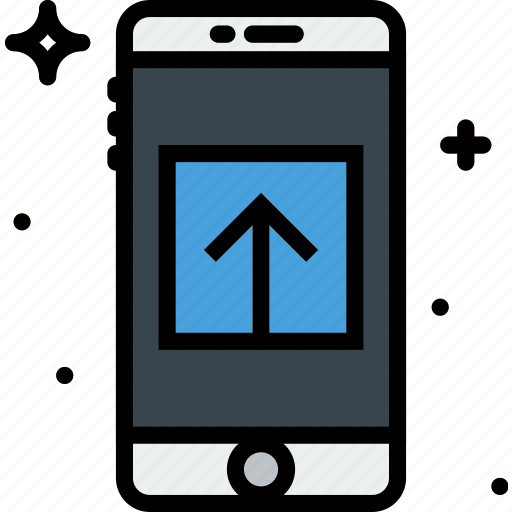 Communication, function, mobile, upload icon - Download on Iconfinder