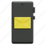 email, mail, message, cell, phone, ui, mobile, communications, 3d 