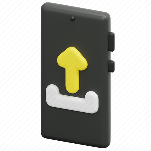 Upload, arrow, up, mobile, application, ui, smartphone icon - Download on Iconfinder