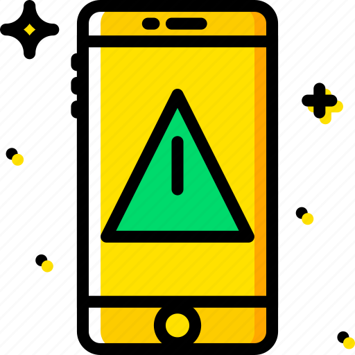 Communication, function, mobile, phone, warning icon - Download on Iconfinder